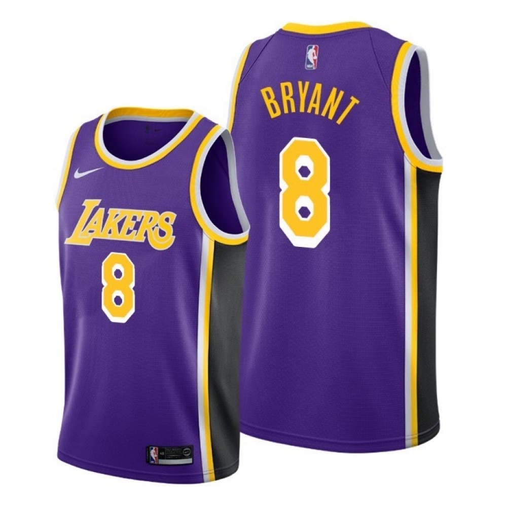 Men's Los Angeles Lakers Kobe Bryant #8 Purple Swingman Jersey - Statement Edition-Pro Kit Vault | Brand New 26/27 Sports Jerseys
